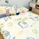 GobekUsa Cute Cartoon Printed Bedding Set | Washed Skin-Friendly | Queen/King Size