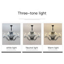 GobekUsa Crystal Candle Chandelier Lighting: Black Pendant Lamps for Dining Kitchen & Farmhouse