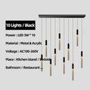 GobekUsa Luxe Gold Tube Chandelier for Dining & Bedroom Lighting
