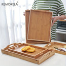 GobekUsa 1PCS Rectangular Wooden Trays - Multipurpose Kitchen Storage Organizer