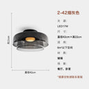 GobekUsa Glass LED Ceiling Light in Amber/Gray/Green - Modern Indoor Lighting for Various Spaces
