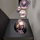 GobekUsa Glass Lava LED Pendant Lights for Modern Living Room Bedroom Decor