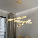 GobekUsa Gold Steel LED Pendant Lights - Luxury Dimmable Suspend Lamp