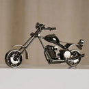 GobekUsa 14cm Retro Motorcycle Model Metal Figurine Home Decor & Toy