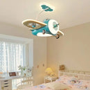 GobekUsa Kids Bedroom Bladeless Ceiling Fan with Remote Control & LED Light