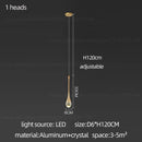 GobekUsa Crystal Chandelier: Modern LED Hanging Lamp for Living Room, Villa, and Staircase