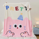 GobekUsa Lamb Fleece Cute Printed Blanket: Soft & Warm Double-Sided Throw Blanket