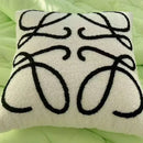 GobekUsa Abstract Art Line Cushion Cover Plush Embroidered Pillowcase