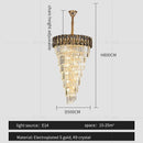 GobekUsa Amber Crystal Chandelier for Luxurious Living Spaces