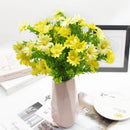 GobekUsa Daisy Bouquet Green Plant Synthetic Flowers Set for Home Decor & Weddings