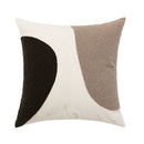 GobekUsa Abstract Beige Coffee Brown Knot Cushion Cover | Handmade Neutral Art for Sofa Bed