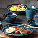 GobekUsa Beautiful Blue Ceramic Bowl Kiln Dinnerware Dish