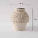 GobekUsa Geometric Folding Ceramic Flower Vase Home Decor Handicrafts