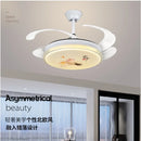 GobekUsa Dimmable Smart Home Bedroom Ceiling Fan Light with Remote Control