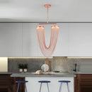 GobekUsa LED Aluminum Ceiling Chandelier Lighting Hanging Lamps for Foyer