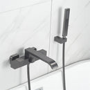 GobekUsa Brushed Gold Wall Mounted Waterfall Bathtub Shower Set Mixer Tap