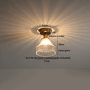GobekUsa Glass LED Ceiling Light for Corridor Balcony Modern Indoor Lighting