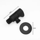 GobekUsa Brushed Gold Solid Brass Bathroom Angled Dual Outlet Toilet Filling Valve
