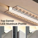 GobekUsa LED Aluminum Profile Recessed Waist Line Channel for Backlighting Corners