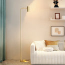 GobekUsa Brass Floor Light: Modern Rotatable Standing Lamp for Living Room, Bedroom, Hotel
