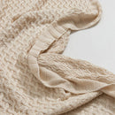 GobekUsa Cool Summer Air Conditioning Blanket - Beige Wine Nordic Decorative Throw