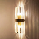 GobekUsa Crystal Gold LED Wall Lamp for Modern Nordic Living, Bedroom, and Bedside Lighting