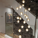 GobekUsa Crystal Ball LED Chandelier Pendant Light for Living Room Kitchen Lighting