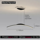 GobekUsa Black Line Chandelier: Elegant Salon Design, Luxury Lighting for Home and Restaurant