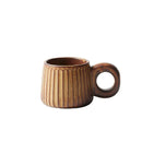 GobekUsa Handmade Nordic Ceramic Mug with Ring Handle - Retro Style