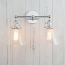 GobekUsa Funnel Glass Wall Sconce Light Fixture for Bedroom and Loft Decor