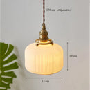 GobekUsa Japanese Ceramic Chandelier Lighting for Kitchen Dining Room Luxury Led Ceiling Lamp