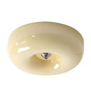 GobekUsa Cream Bauhaus Style Ceiling Lamp for Bedroom with Medieval French Glass