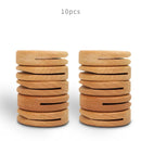 GobekUsa Black Walnut Donuts Bag Clip: Wooden Sealing Clips for Stylish Kitchen Organization