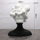 GobekUsa Abstract Woman Figurine Resin Sculpture Home Decor Human Head Statue