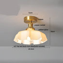 GobekUsa Glass LED Ceiling Lamp Iron Base Nordic Modern Simple Design