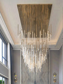 GobekUsa Large Luxury Crystal LED Chandelier for Living Room - Custom Hanging Lamps