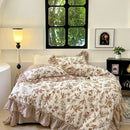 GobekUsa Lace Printed Duvet Cover Set - Elegant, Cozy Bedding for Single & Double Beds