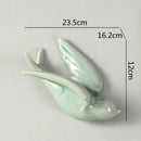 GobekUsa Flying Bird Ceramic Wall Ornament Simulation Room Decoration Indoor Accent