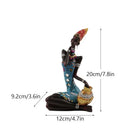 GobekUsa Black Women Resin Art Figures for Home Decor and Statues