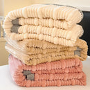 GobekUsa Cozy Faux Rabbit Plush Blanket, Nordic Style, Thick & Warm, Super Soft Nap Shawl