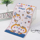 GobekUsa Kids Cartoon Face Towels - Set of 3 | Cats Print | 100% Cotton | 25*50cm
