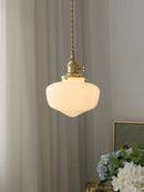 GobekUsa Glass Shade LED Pendant Lamp: Modern Minimalist Lighting for Bedroom, Kitchen, and Bar