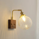 GobekUsa Glass Copper LED Wall Lights Modern Bedside Lamp Applique Da Parete