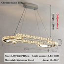 GobekUsa Crystal Chandelier: Modern Luxury Living Room Lamps for Bedroom and Dining Room
