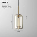 Vintage Glass Pendant Light With Nordic Modern Style