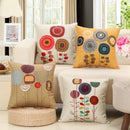 GobekUsa Abstract Tree Flower Pattern Pillow Cover for Home Decor