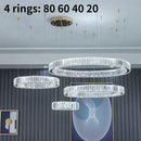 GobekUsa Crystal LED Chandelier: Modern Steel Pendant Lighting for Luxurious Foyer Decor