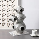 GobekUsa Abstract Planet Hollow Pipe Ceramic Ornament Figurine - Home Decor Accessory