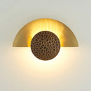 GobekUsa Half Moon LED Wall Lamp | Modern Resin Iron Sconce for Living Room, Bedroom, Aisle