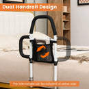 Safety Bed Assist Rail with Dual Handrail-White by LJGDeals